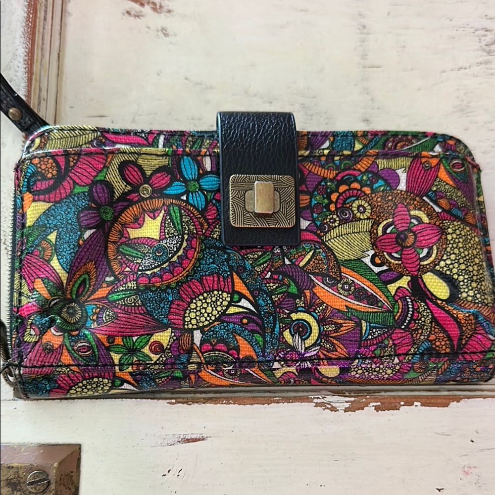 Sakroots Colorful Floral Phone Wallet